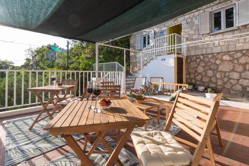 Diamond Sea - Vacation House With Private Parking And A Big Terrace Over The Sea Villa Dubrovnik Eksteriør billede