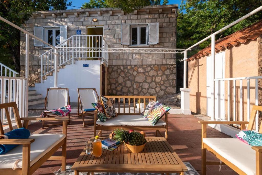 Diamond Sea - Vacation House With Private Parking And A Big Terrace Over The Sea Villa Dubrovnik Eksteriør billede